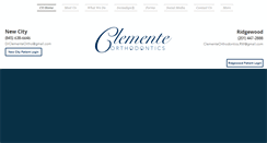 Desktop Screenshot of clementeorthodontics.com